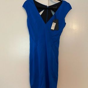 Just Cavalli Blue Cut Out Dress